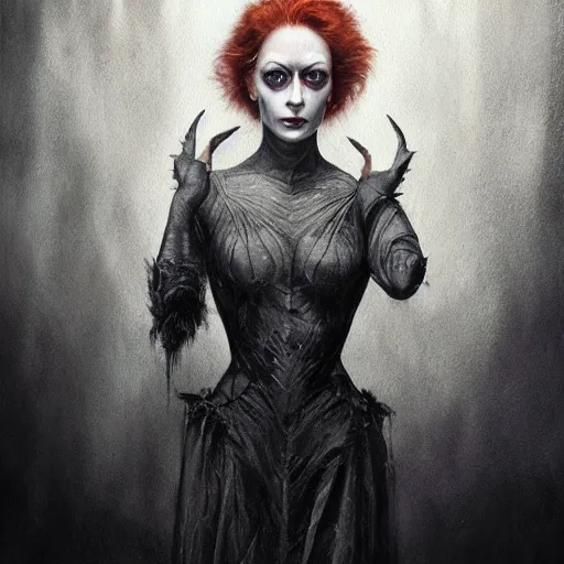 Image similar to danny elfman character portrait, lean face, cinematic lighting, glowing grey eyes, hyper - detailed, 4 k, high resolution, in the style of charlie bowater, tom bagshaw, single face, symmetrical, headshot photograph, insanely detailed and intricate, beautiful, elegant, watercolor, cinematic, portrait, raphaelite, headroom, pierre - auguste renoir