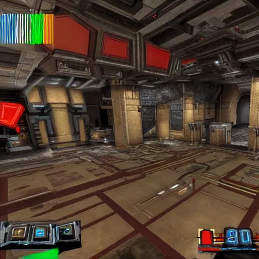 Image similar to unreal tournament, quake 3 arena, doom 2,