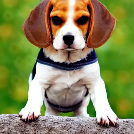 Image similar to beagle dogs taking over the world