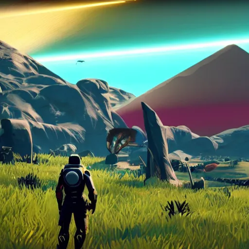 Image similar to No Mans Sky, game, Sean Murray