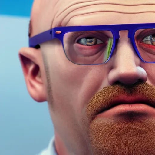 Prompt: a closeup photorealistic photograph of a balding white male plumber with glasses. film still, vibrant colors. this 4 k hd image is trending on artstation, featured on behance, well - rendered, extra crisp, features intricate detail, epic composition and the style of unreal engine.