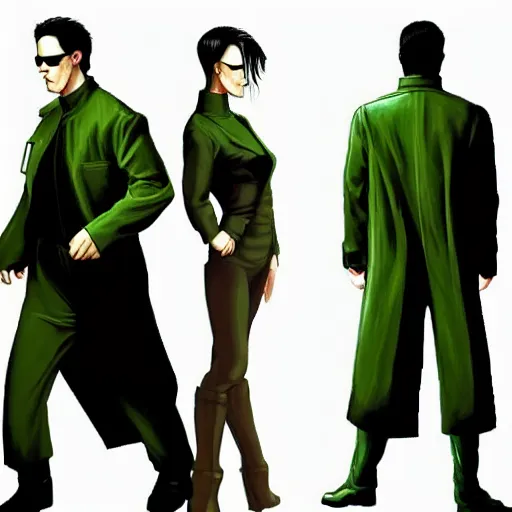 Image similar to the matrix character concepts