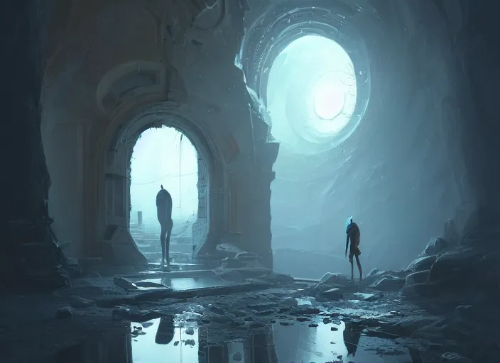 Prompt: a portal to another dimension, surreal, highly detailed, artstation, smooth, sharp focus, by greg rutkowski, 8 k