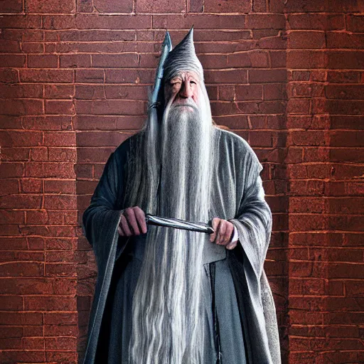 Image similar to photo of gandalf in jail