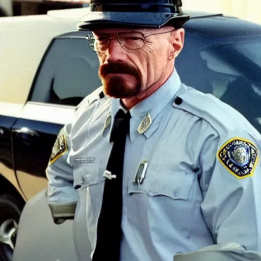 Image similar to walter white is a police officer