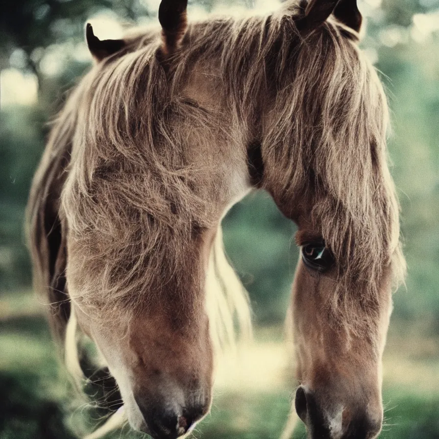 Image similar to 7 0 s movie still of a horse made of moth, cinestill 8 0 0 t 3 5 mm eastmancolor, heavy grain, high quality, high detail