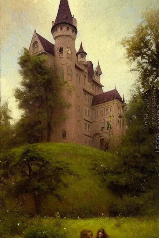 Prompt: ( ( ( ( ( ( ( ( ( ( ( victorian genre painting of a castle ) ) ) ) ) ) ) ) ) ) ) painted by solomon joseph solomon and richard schmid and jeremy lipking!!!!!!!!!!!!!!!!!!!!!!!!!!!!