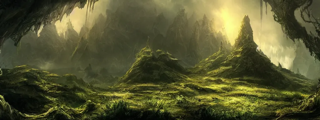 Image similar to concept art background, fantasy, cinematic shot, background design, highly detailed, beautiful scenery