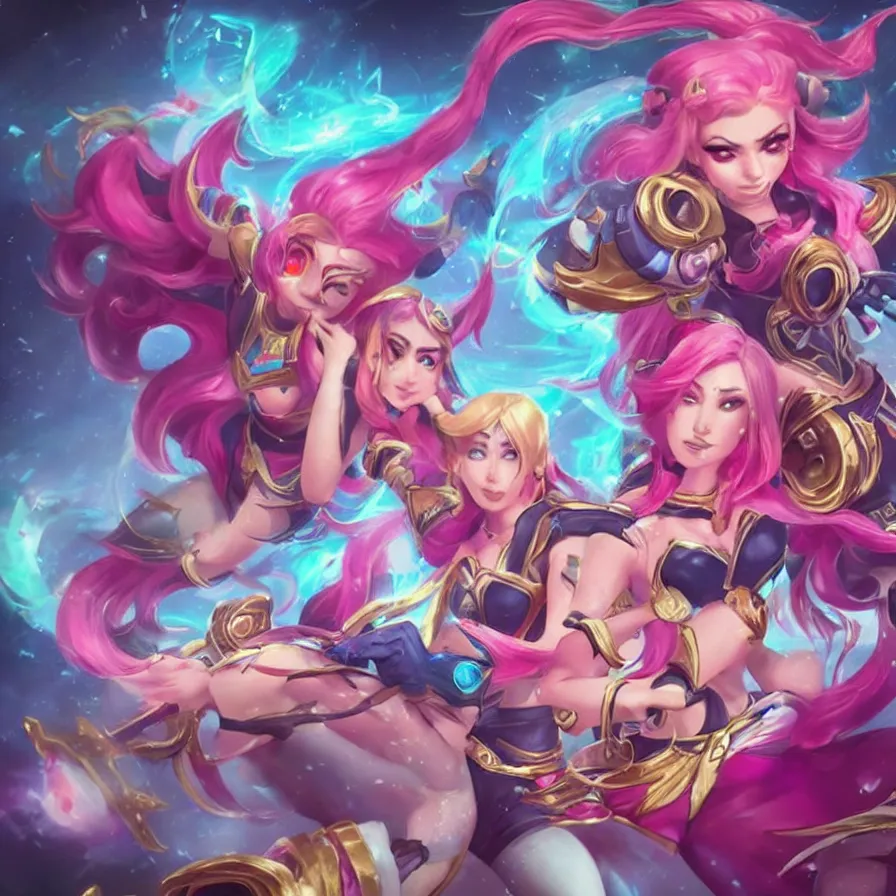 Image similar to Trending on ArtStation, League of Legends, Star Guardians