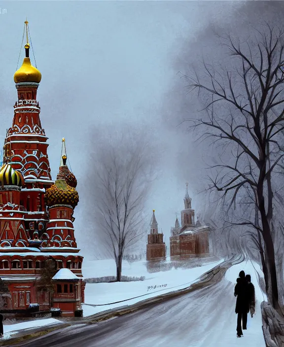 Image similar to russia, digital painting