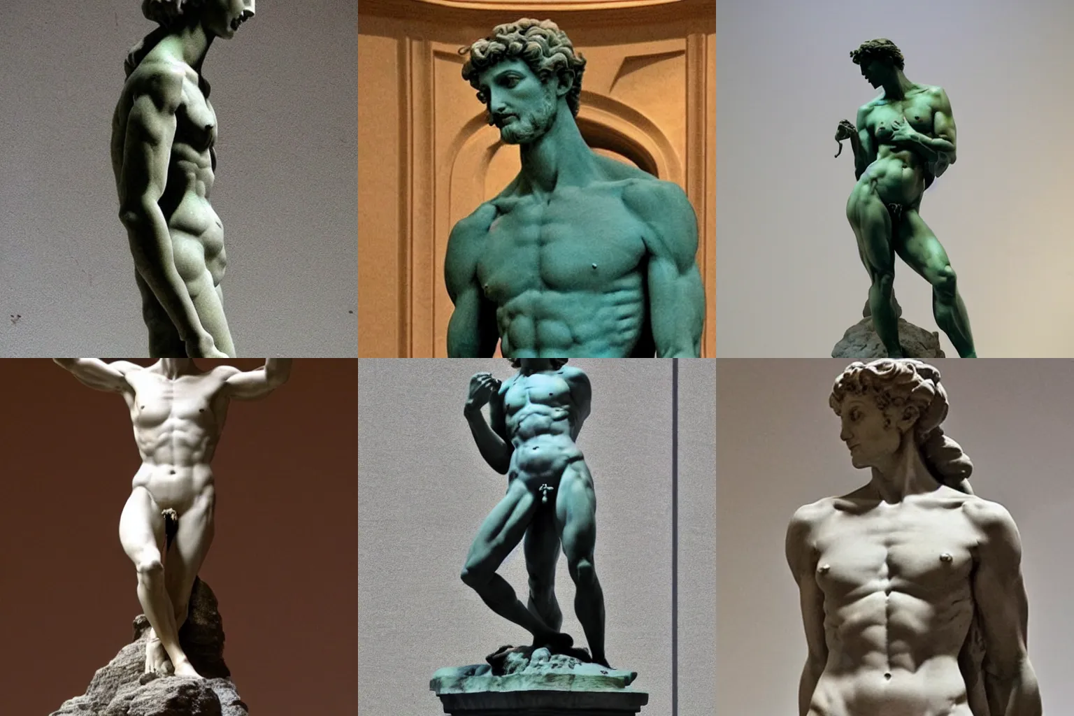 Prompt: Michelangelo's statue of the perfect woman