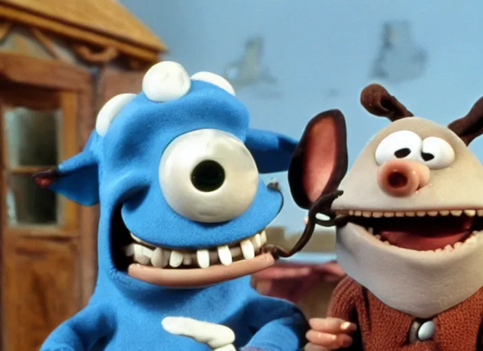 Prompt: Stitch in wallace and gromit