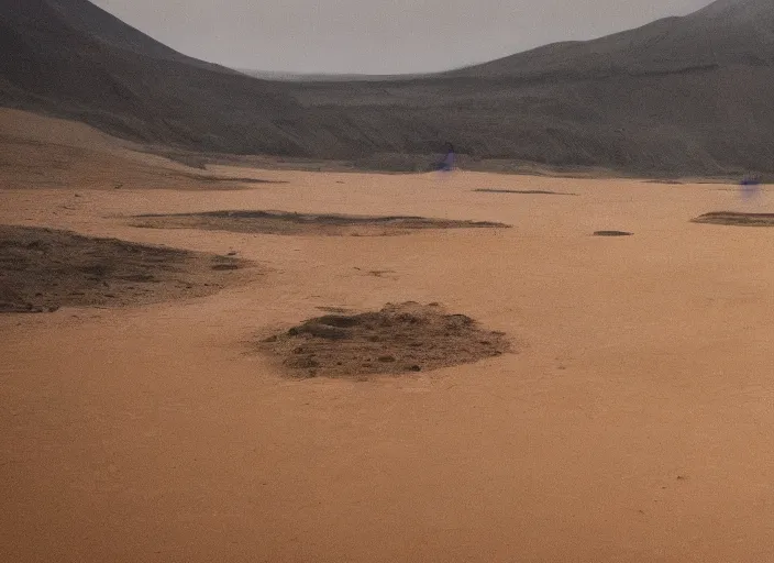 Image similar to A very high resolution image from a new movie, landscape, raining, hot, directed by wes anderson