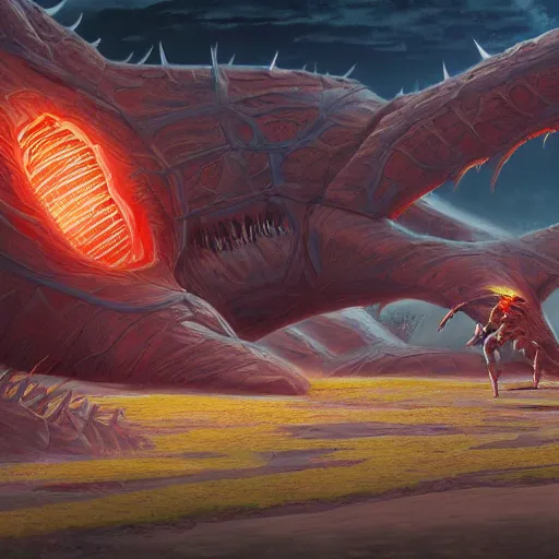 Prompt: hi - tech synthetic rna bioweapon nanotech demonic monster new world order scheme by zdzislaw, noah bradley, studio ghibli