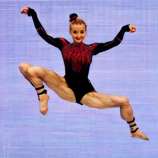 Prompt: anastasia volochkova with many spider legs