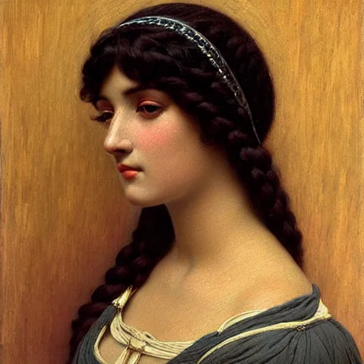 Image similar to realistic painting of a beautiful women by John William Godward