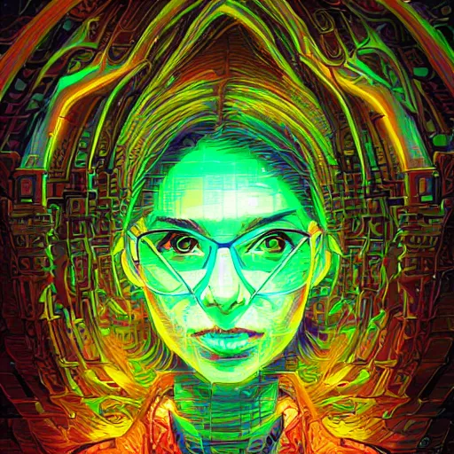 Image similar to skill magic geek inside matrix deepdream radiating a glowing aura stuff loot legends stylized digital illustration video game icon artstation lois van baarle, ilya kuvshinov, rossdraws,