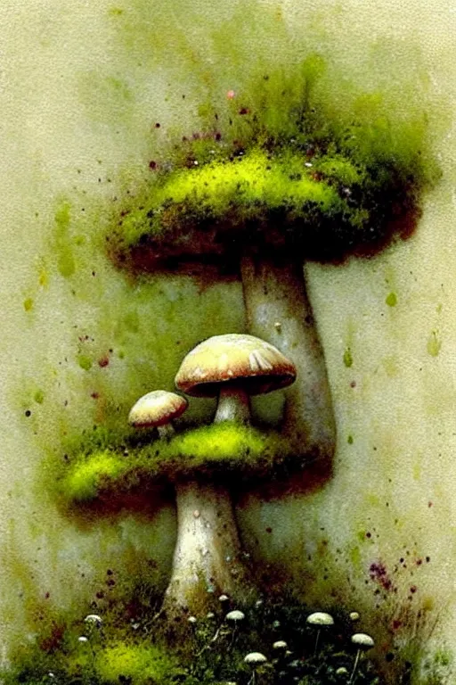 Prompt: soft texture muted saturation!!!!!!!!!!! ( ( ( ( painterly giant flowers, giant mushrooms, moss granular dripping running. ) ) ) ) ) by jean baptiste monge!!!!!!!!!!!!!!!!!!!!!!!!!!!!!!