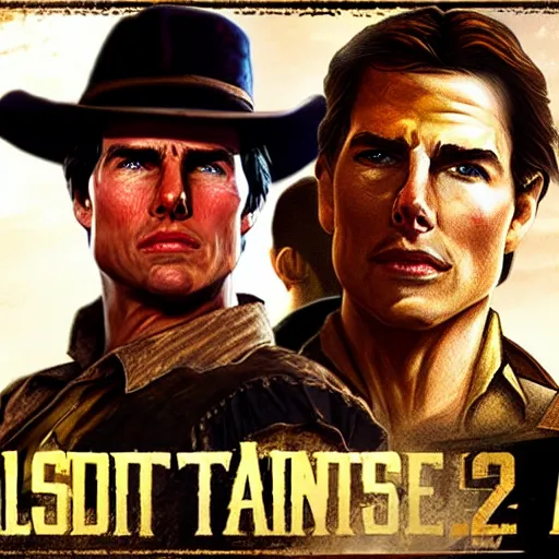 Image similar to tom cruise as a rdr 2 character