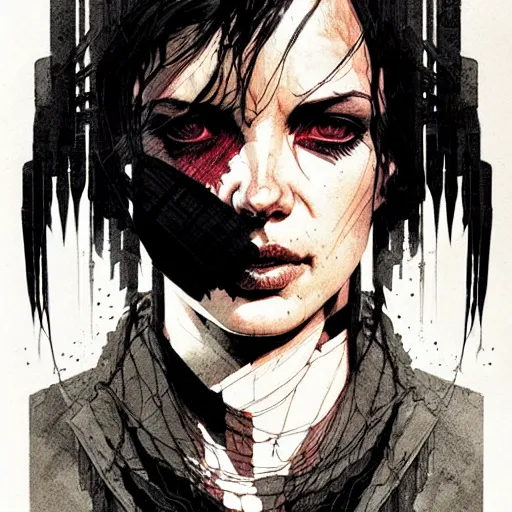 Image similar to portrait soft light, by killian eng and bernie wrightson and martin deschambault and conrad roset, inspired by mad max, etching, fine, sharp high detail,