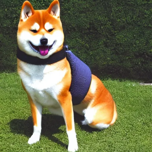 Prompt: Shiba Inu Dressed as an ancient Roman Soldier