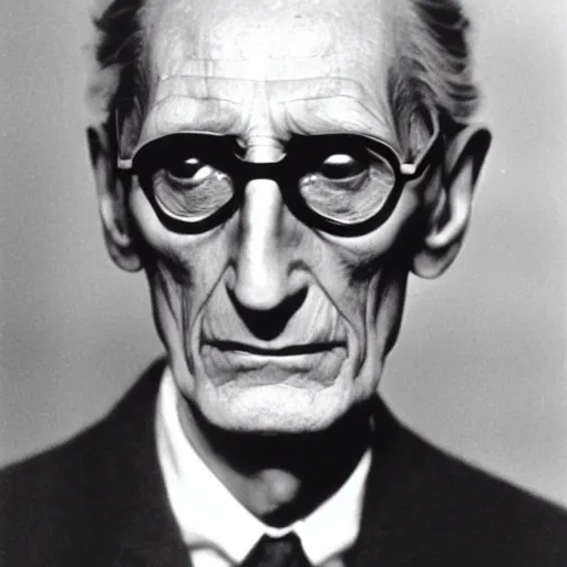Prompt: dslr photo portrait still of young peter cushing, 8 k, by diane arbus, man ray,