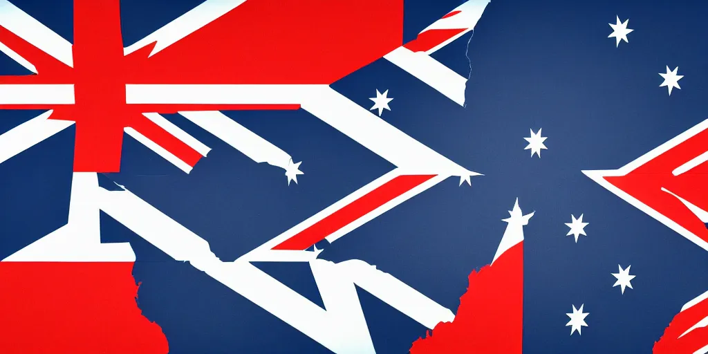 Image similar to concept for an updated australian flag, southern cross, flag, stars