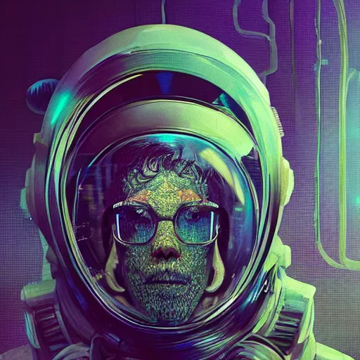 Image similar to hyperrealistic portrait of a squid monster astronaut, full body portrait, well lit, intricate abstract. cyberpunk, intricate artwork, by Tooth Wu, wlop, beeple. octane render, in the style of Jin Kagetsu, James Jean and wlop, highly detailed, sharp focus, intricate concept art, digital painting, ambient lighting, 4k, artstation