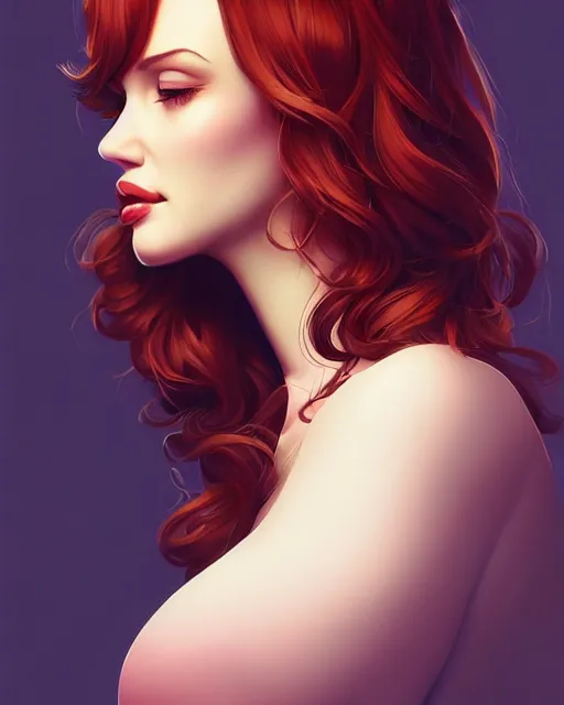 Image similar to a beautiful gina gershon christina hendricks kat dennings dolly parton instagram model, cascading hair, by wlop and ilya kuvshinov and artgerm,, gorgeous, stunning, alluring, artstation, deviantart, digital art