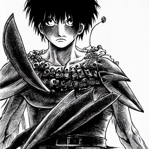 Prompt: kentaro miura, berserk