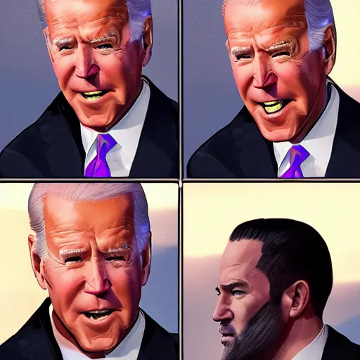 Image similar to joe biden doing funny facial expressions, dramatic lighting, cinematic, establishing shot, extremly high detail, photorealistic, cinematic lighting, artstation, style by James Gurney