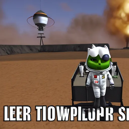 Image similar to kerbal space program cat mod