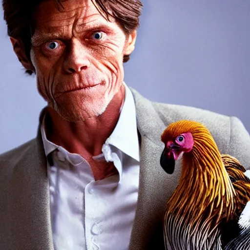 Prompt: willem dafoe with a fowl body : intricate, elegant, highly detailed, centered, smooth, sharp focus,