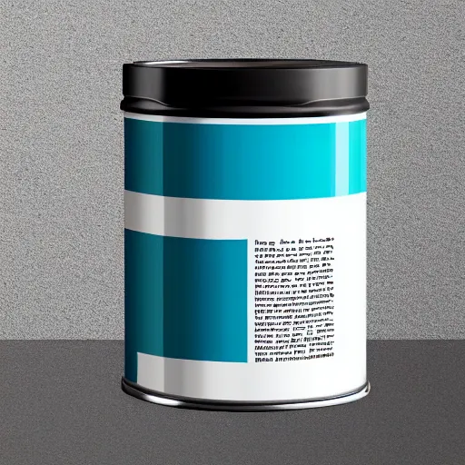 Prompt: can of paint ad, minimal, modern, magazine, catalogue