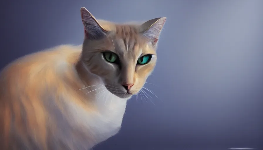 Prompt: liquid gold cat, light reflection, realistic, blue eyes, hyperdetailed, artstation, cgsociety, 8 k