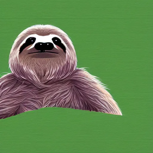 Prompt: cool illustration of a running sloth