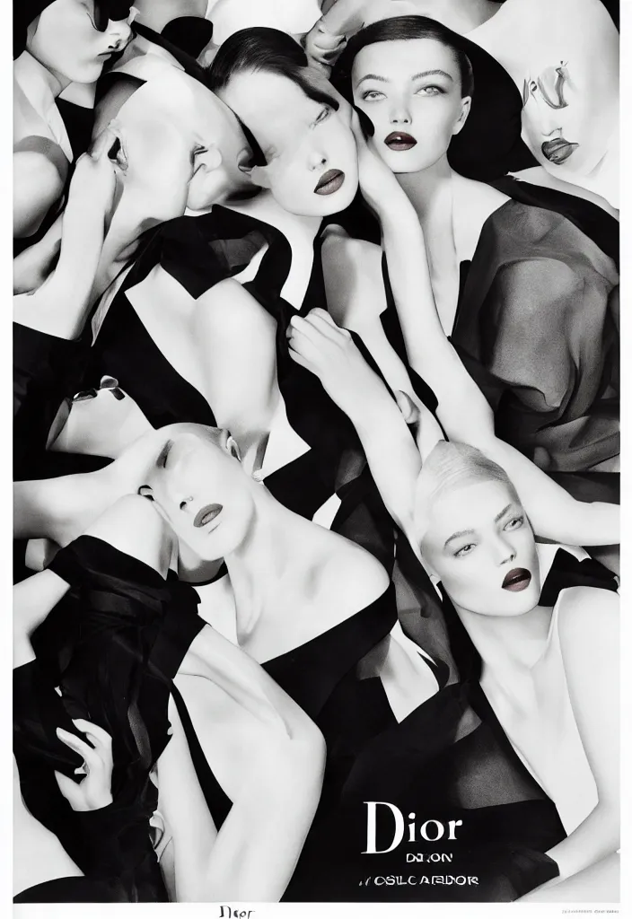 Prompt: Dior advertising campaign poster.