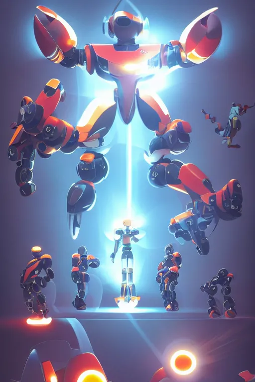 Image similar to metabots medabots medarotto medarot robot minimalist comics, behance hd by jesper ejsing, by rhads, makoto shinkai and lois van baarle, ilya kuvshinov, rossdraws global illumination ray tracing hdr radiating a glowing aura