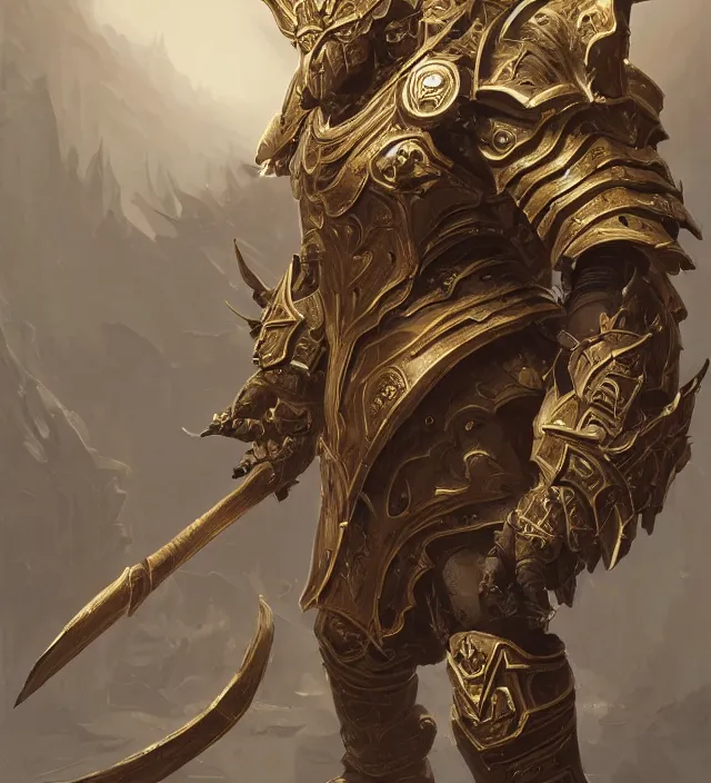 Prompt: Nemesis Raiment, portrait, intricate ornate armor, subject in the middle of the frame, rule of thirds, golden ratio, elegant, digital painting, octane 4k render, zbrush, hyperrealistic, artstation, concept art, smooth, sharp focus, illustration from world of warcraft by Ruan Jia and Mandy Jurgens and Artgerm and William-Adolphe Bouguerea