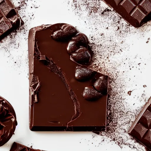 Image similar to dark chocolate relief of like till lindemann, dark chocolate painting, made of chocolate relief, 8 k resolution, professional photo of chocolate relief of