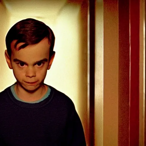 Prompt: A still of Ben Shapiro in The Shining