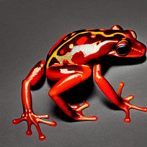 Prompt: a close - up portrait photo of steve buscemi poison frog by erwin olaf