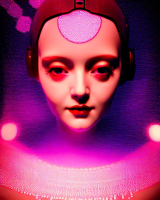 Image similar to dreamy young beautiful female artificial intelligence, metropolis, cinematic, rim light, bokeh, photo - realistic, elegant, high detail, 8 k, masterpiece, photo taken in 1 9 3 0