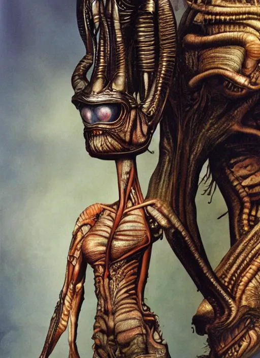 Image similar to alien portrait, annie leibovitz, patrick woodroffe