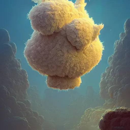 Prompt: fluffy, cute, fractal:: by beeple and James Gilleard and Justin Gerard :: ornate, dynamic, particulate, intricate, elegant, highly detailed, centered, artstation, smooth, sharp focus, octane render, 3d