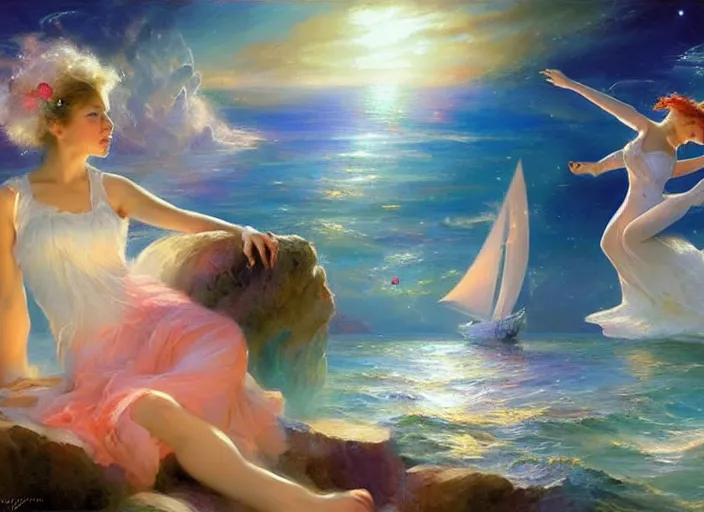 Image similar to cosmic ocean by vladimir volegov and alexander averin and delphin enjolras and daniel f. gerhartz