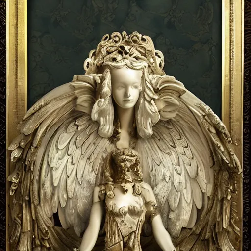 Prompt: a beautiful, elegant and ornate angel of technology