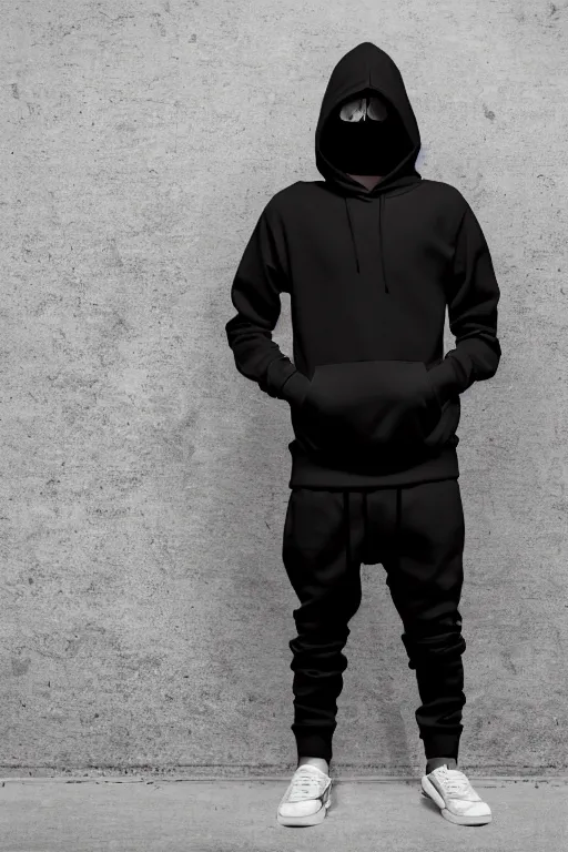 Black hoodie and outlet black pants