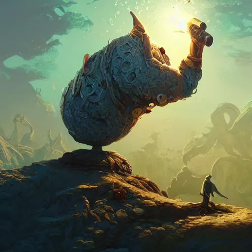 Prompt: a hammer surrounded by brains, intricate, elegant, fantasy, highly detailed, digital painting, concept art, sharp focus, illustration, beautiful volumetric lighting, epic light, artstation, magic hour lighting, colorful, sunshine, springtime, art by Sylvain Sarrailh