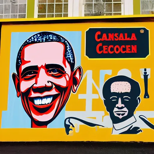 Prompt: obama as waspy caucasian head of a southern fried chicken franchise, colonel of fried chicken, southern planation owner, alabama, georgia, texas